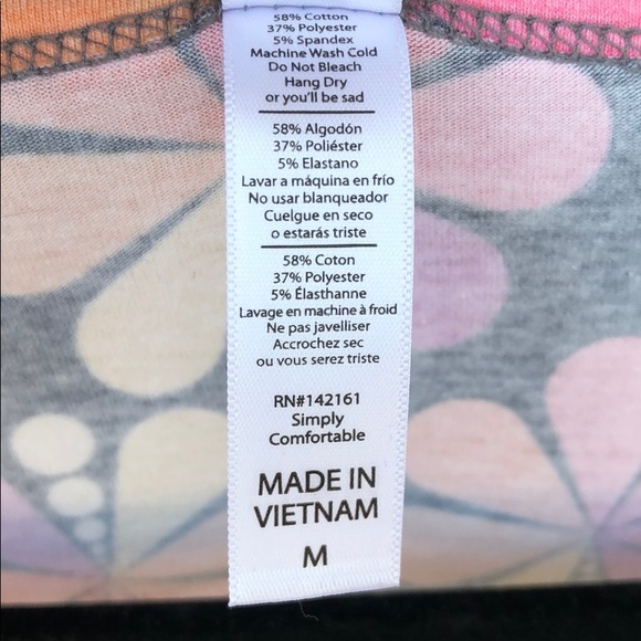 LULAROE Groovy Vibe Short Sleeve - Picture 4 of 6